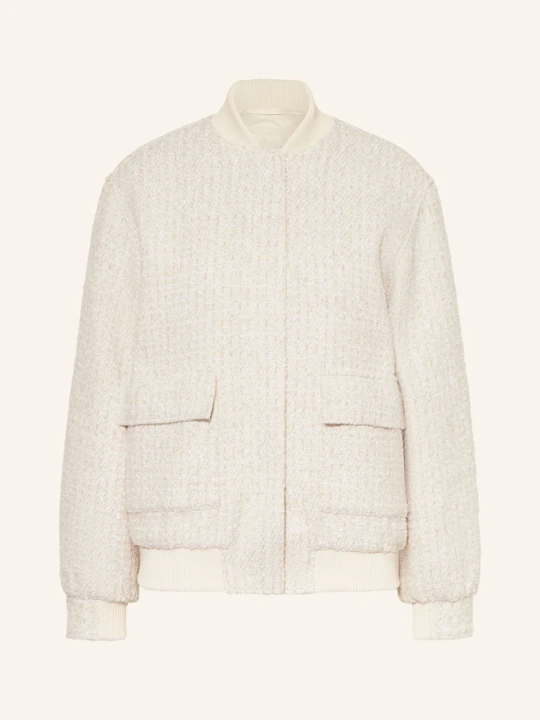 Zdjęcie produktu Guess Bluzon Z Bouclé Perinne Z Błyszczącą Przędzą weiss biały