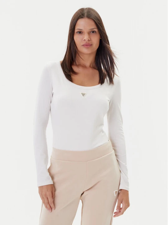 Zdjęcie produktu Guess Body V4YP07 J1314 Écru Slim Fit Kremowy
