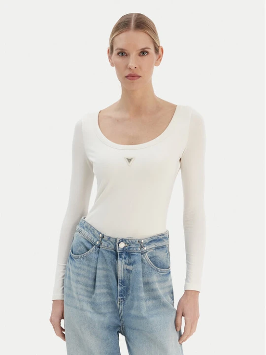 Zdjęcie produktu Guess Body V4YP07 J1314 Écru Slim Fit Kremowy
