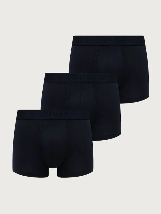 Zdjęcie produktu Guess bokserki dopasowane męskie bawełniane z elastanem HERO 3-pack granatowy