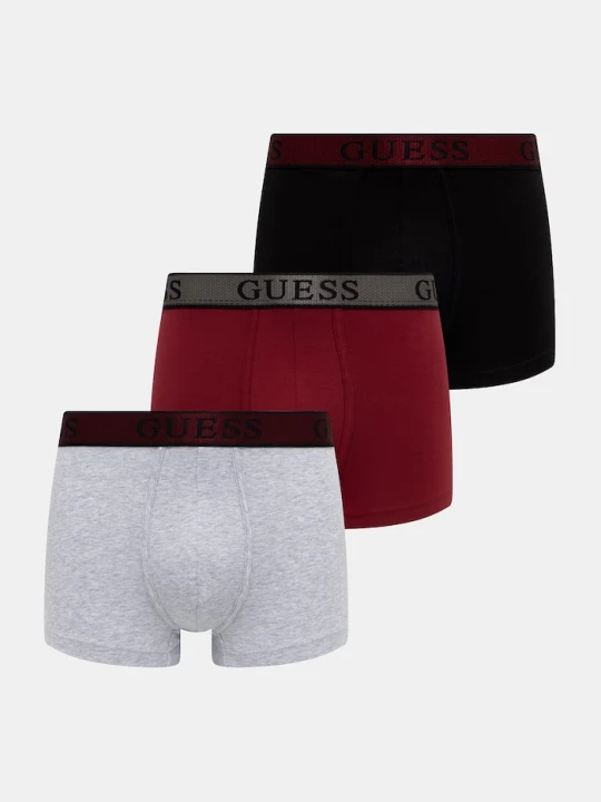 Zdjęcie produktu Guess bokserki męskie bawełniane z elastanem JOE 3-pack czarny