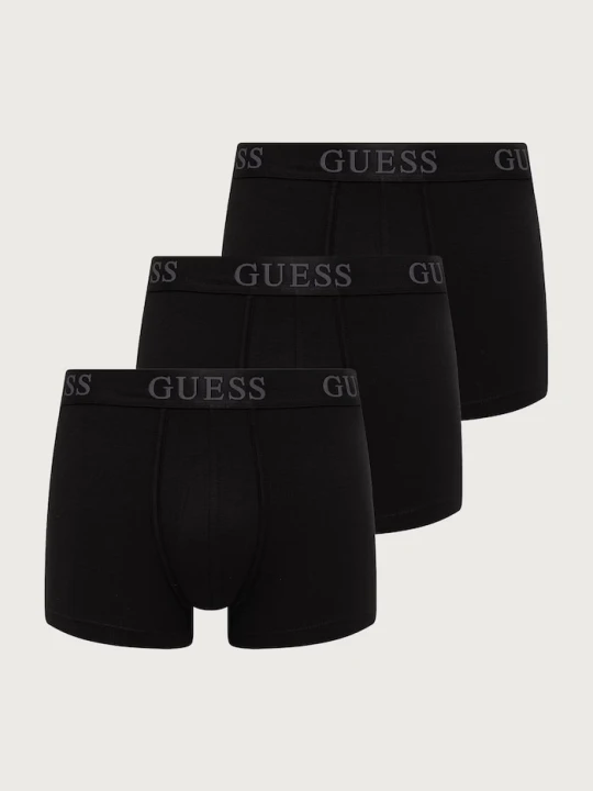 Zdjęcie produktu Guess bokserki męskie bawełniane z elastanem JOE 3-pack czarny