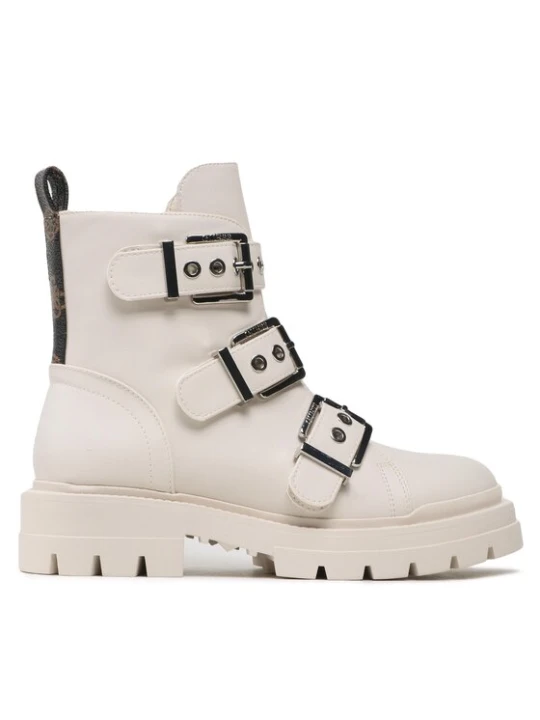 Zdjęcie produktu Guess Botki FL7OBI LEA10 Écru Kremowy