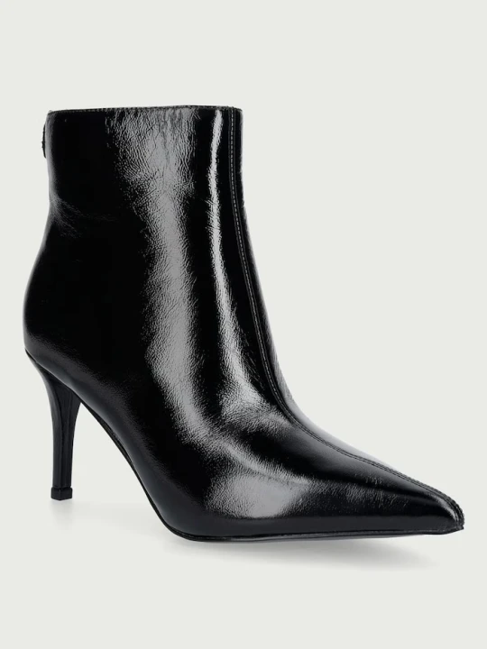 Zdjęcie produktu Guess botki na wysokim obcasie damskie skórzane CALEZA czarny
