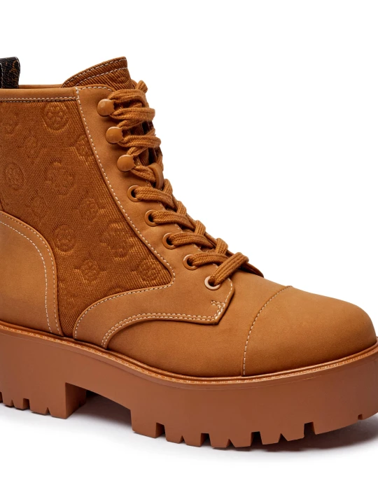 Zdjęcie produktu Guess Botki Vaina | z dodatkiem skóry camel