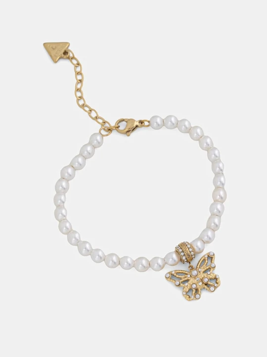 Zdjęcie produktu Guess bransoletka damska ze stali nierdzewnej BORBOLETA biały