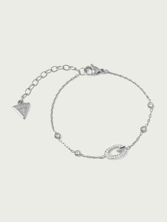 Zdjęcie produktu Guess bransoletka damska ze stali nierdzewnej G CAMDEN srebrny