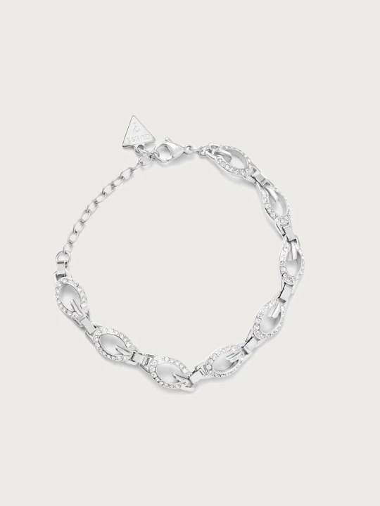 Zdjęcie produktu Guess bransoletka damska ze stali nierdzewnej G CAMDEN srebrny