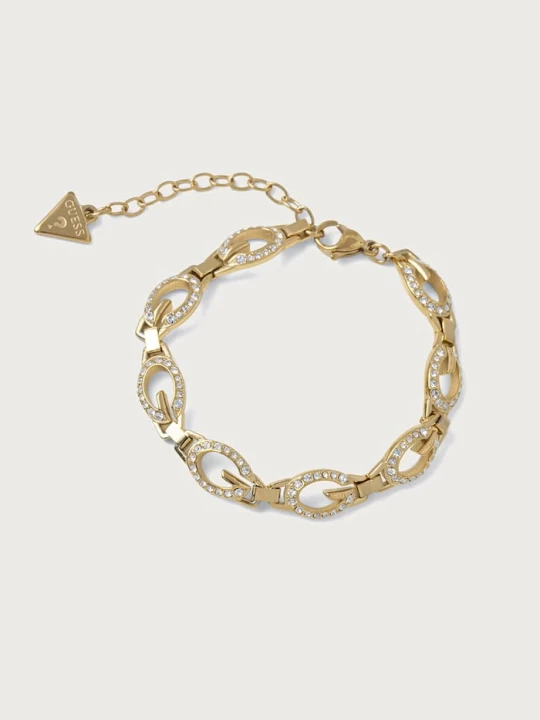 Zdjęcie produktu Guess bransoletka damska ze stali nierdzewnej G CAMDEN złoty