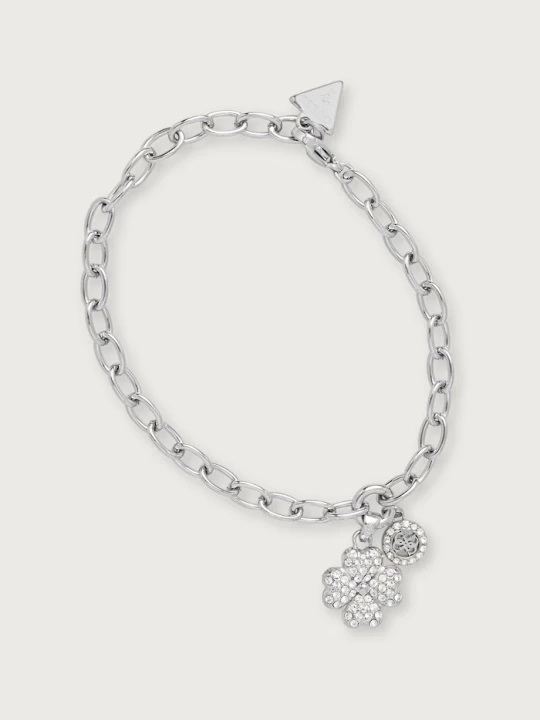 Zdjęcie produktu Guess bransoletka damska ze stali nierdzewnej LOVE BITES srebrny