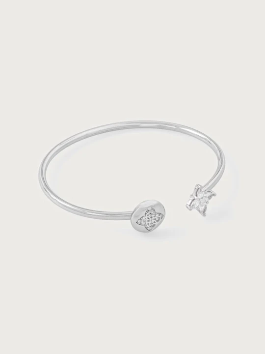 Zdjęcie produktu Guess bransoletka damska ze stali nierdzewnej SPINNING BLOOM srebrny