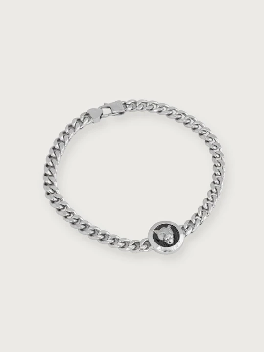 Zdjęcie produktu Guess bransoletka męska PANTHER srebrny