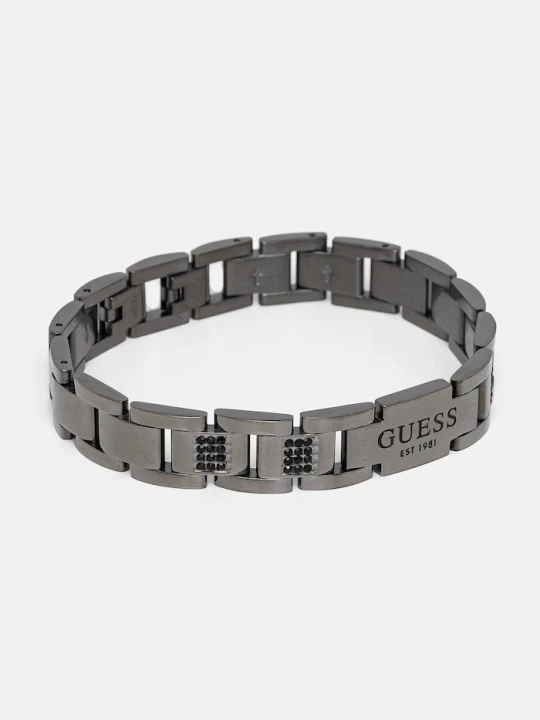 Zdjęcie produktu Guess bransoletka męska ze stali nierdzewnej z kryształem srebrny