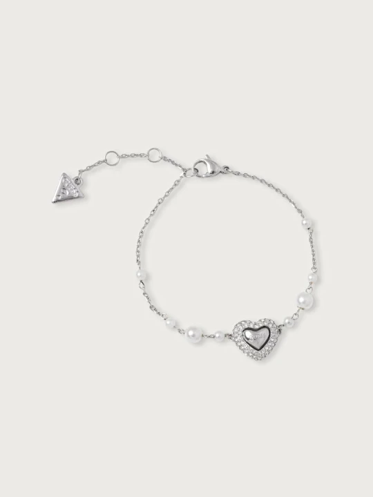 Zdjęcie produktu Guess bransoletka ze stali nierdzewnej BELOVED srebrny