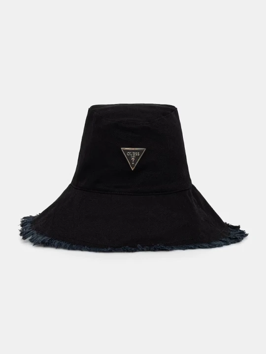 Zdjęcie produktu Guess bucket hat damski bawełniany SALLY czarny