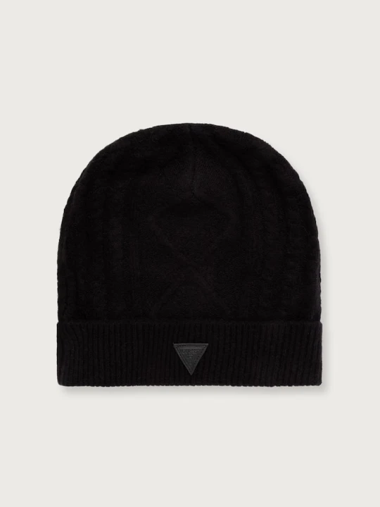 Zdjęcie produktu Guess czapka beanie męska z wełną czarny