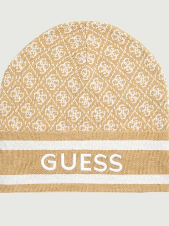 Zdjęcie produktu GUESS Czapka SEVYN | z dodatkiem wełny beżowy