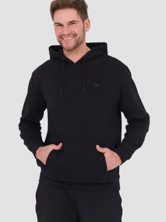Zdjęcie produktu GUESS Czarna męska bluza Aldwin Hooded, Rozmiar XXL