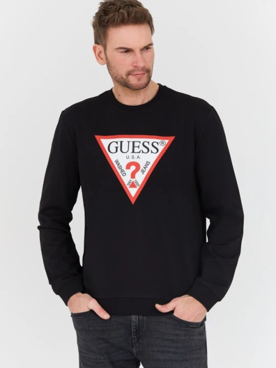 Zdjęcie produktu GUESS Czarna męska bluza Audley, Rozmiar XXL