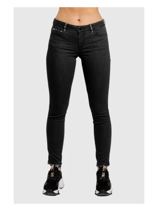 Zdjęcie produktu GUESS Czarne jeansy damskie Cosy Phyton, Rozmiar 25/30