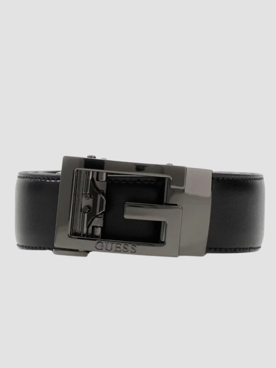 Zdjęcie produktu GUESS Czarny męski pasek Pant Belt H35, Rozmiar XL