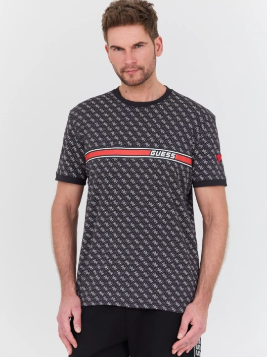 Zdjęcie produktu GUESS Czarny męski t-shirt Jamey, Rozmiar L