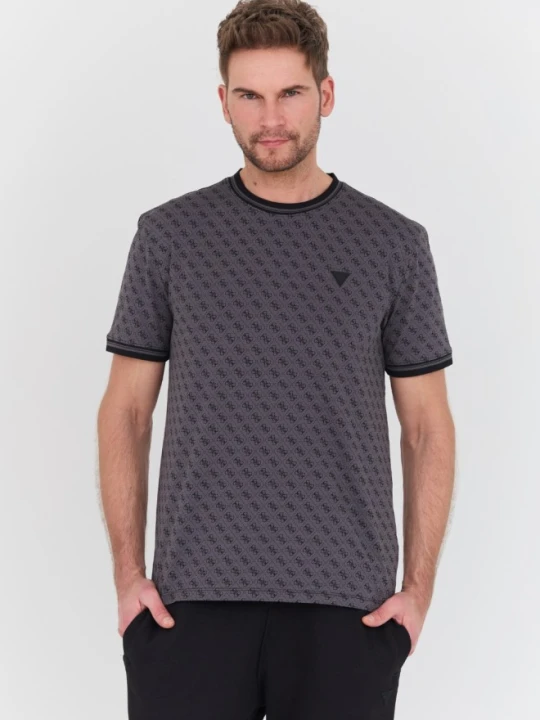 Zdjęcie produktu GUESS Czarny męski t-shirt Marshall, Rozmiar L