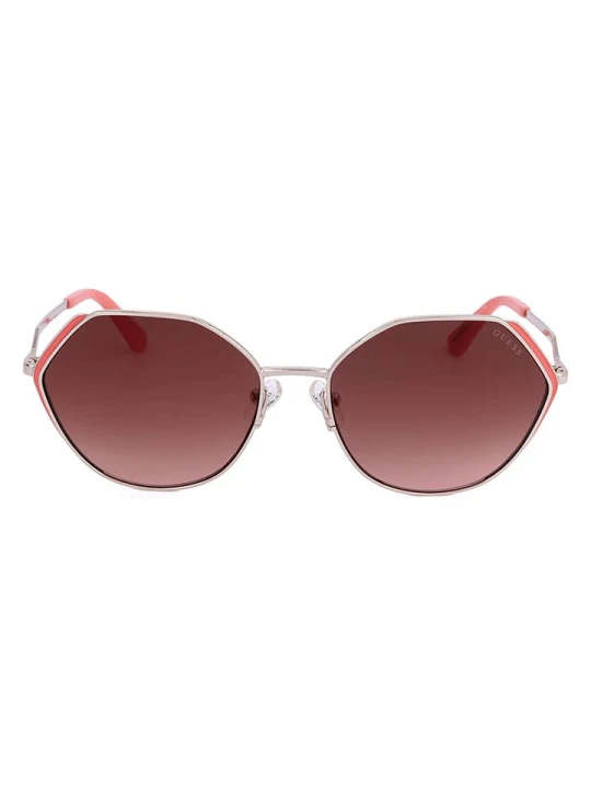 Zdjęcie produktu Guess Damskie okulary przeciwsłoneczne w kolorze srebrno-brązowym rozmiar: 58