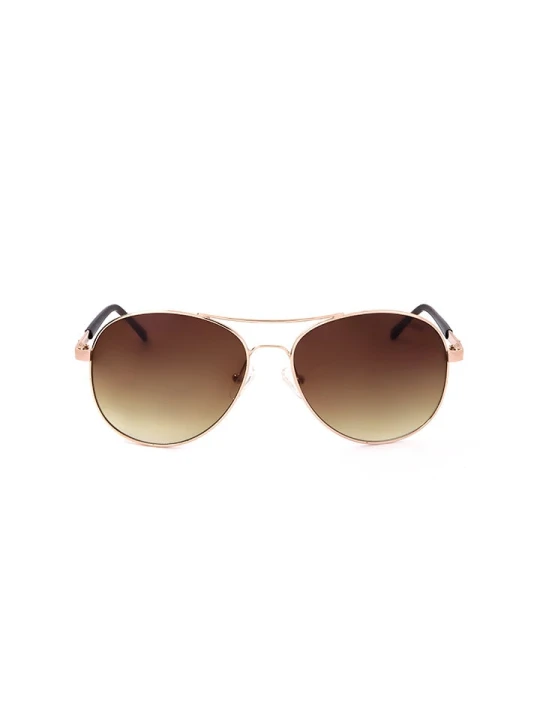 Zdjęcie produktu Guess Damskie okulary przeciwsłoneczne w kolorze złoto-brązowym rozmiar: 60