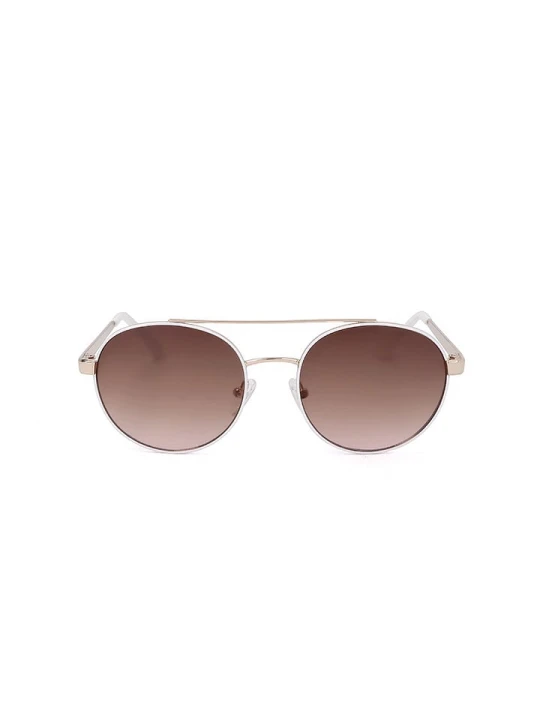 Zdjęcie produktu Guess Damskie okulary przeciwsłoneczne w kolorze złoto-jasnobrązowym rozmiar: 53
