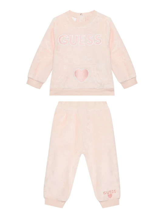 Zdjęcie produktu Guess Dres A6BG14 W4050 Różowy jasny Regular Fit