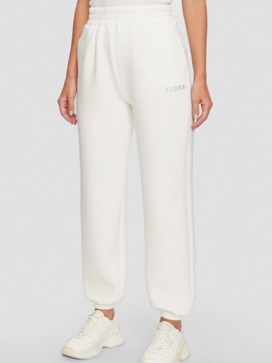 Zdjęcie produktu GUESS Dresowe damskie spodnie w kolorze ecru Cecilia Scuba, Rozmiar XS