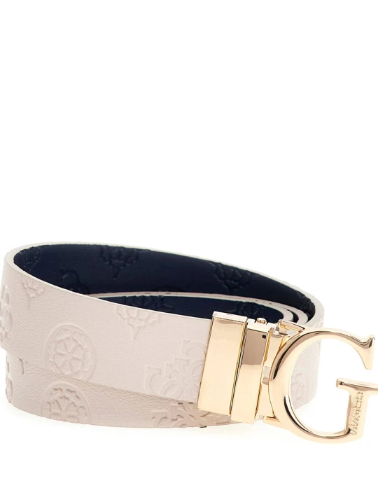 Zdjęcie produktu Guess Dwustronny pasek James ecru