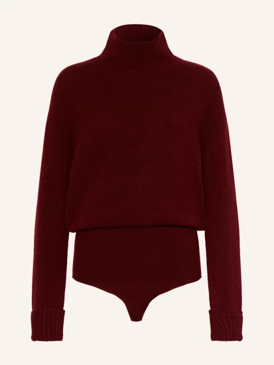 Zdjęcie produktu Guess Dzianinowy Body Z Kaszmirem rot CIEMNOCZERWONY