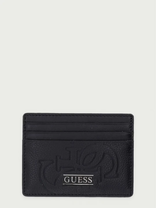 Zdjęcie produktu Guess etui na karty męskie skórzane BOSTON czarny