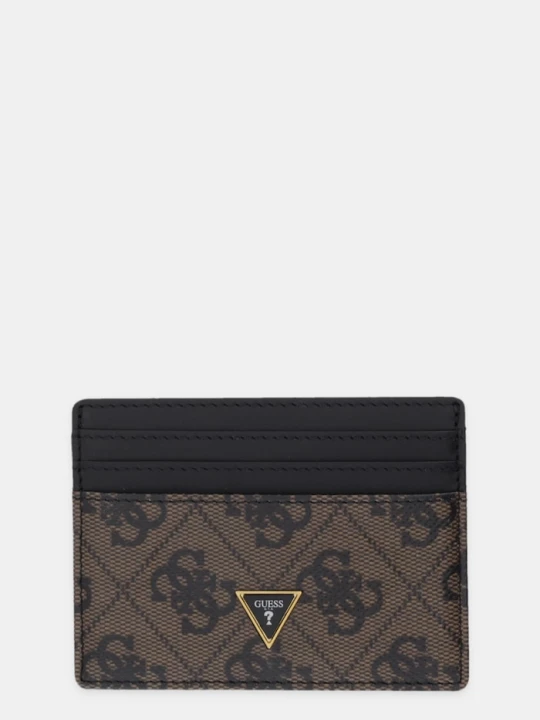 Zdjęcie produktu Guess etui na karty skórzane MITO brązowy