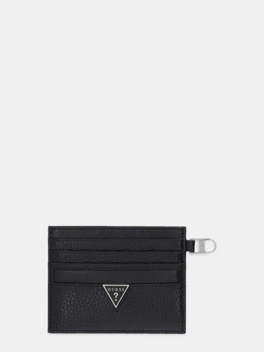 Zdjęcie produktu Guess etui na karty skórzane MONACO czarny
