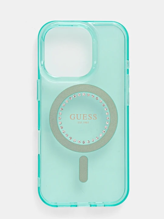 Zdjęcie produktu Guess etui na telefon iPhone 16 Pro 6.3 zielony