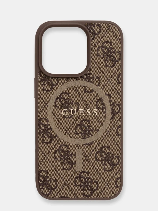 Zdjęcie produktu Guess etui na telefon iPhone 16 Pro brązowy