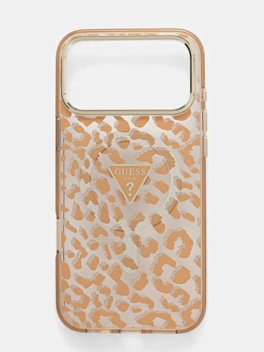 Zdjęcie produktu Guess etui na telefon iPhone 17 Pro Max brązowy