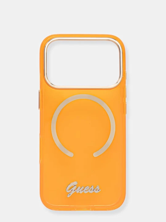 Zdjęcie produktu Guess etui na telefon iPhone 17 Pro pomarańczowy
