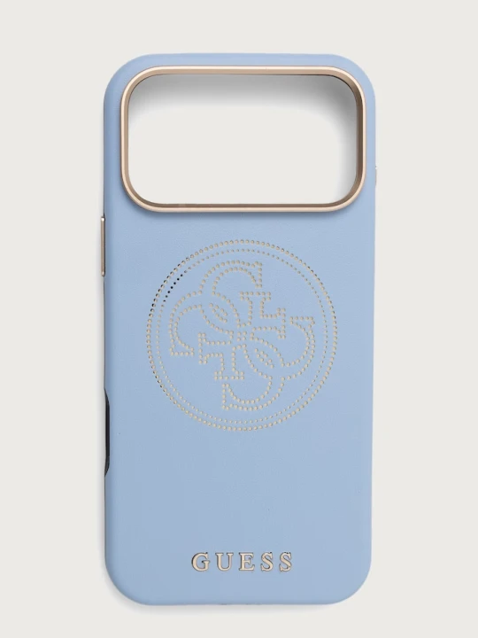 Zdjęcie produktu Guess etui na telefon z imitacji skóry iPhone 17 / 18 Pro Max niebieski