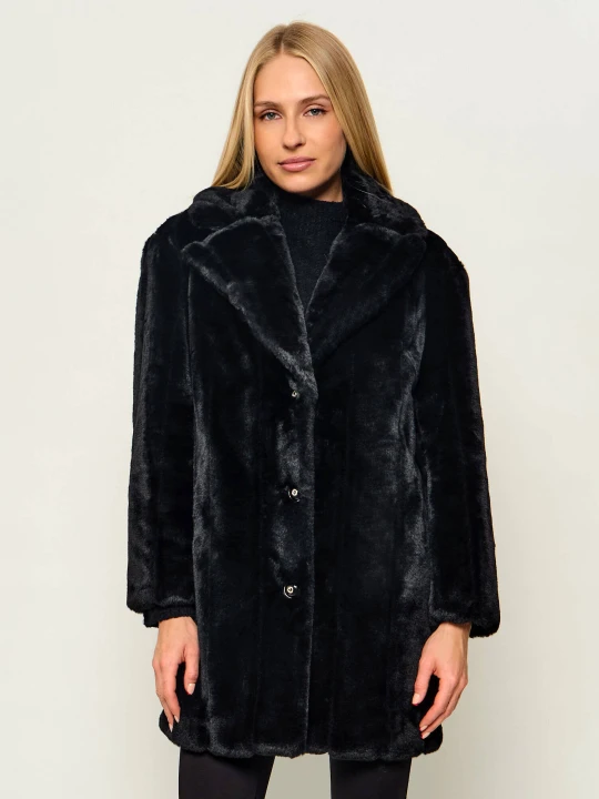Zdjęcie produktu GUESS Futro Sophy | shearling czarny