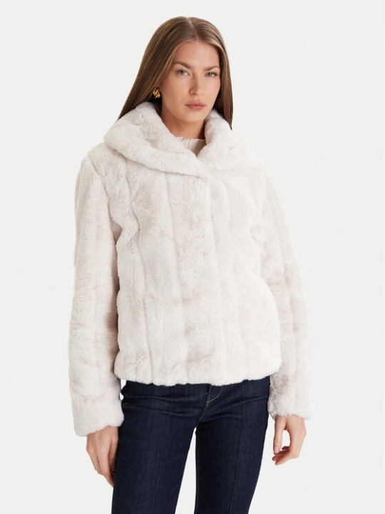 Zdjęcie produktu Guess Futro W0BL0N WDCH0 Écru Regular Fit Kremowy
