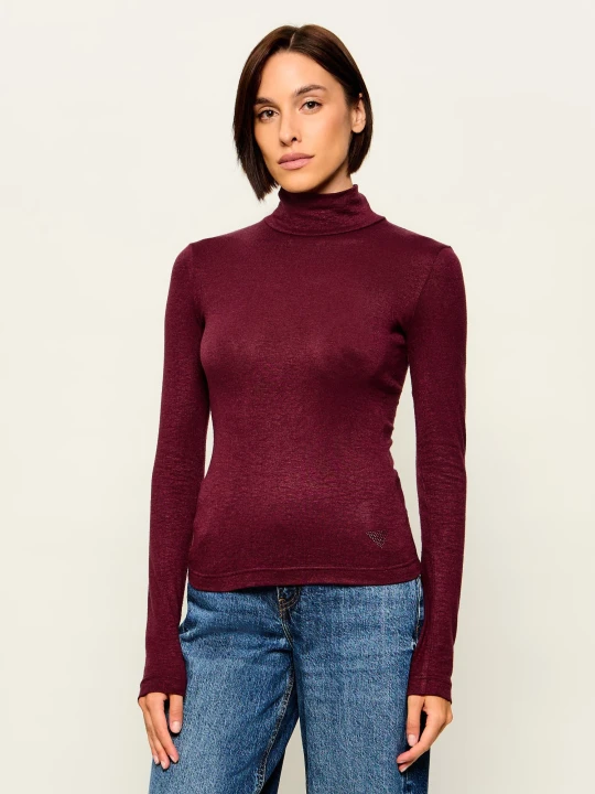 Zdjęcie produktu GUESS Golf Anita | Slim Fit bordowy