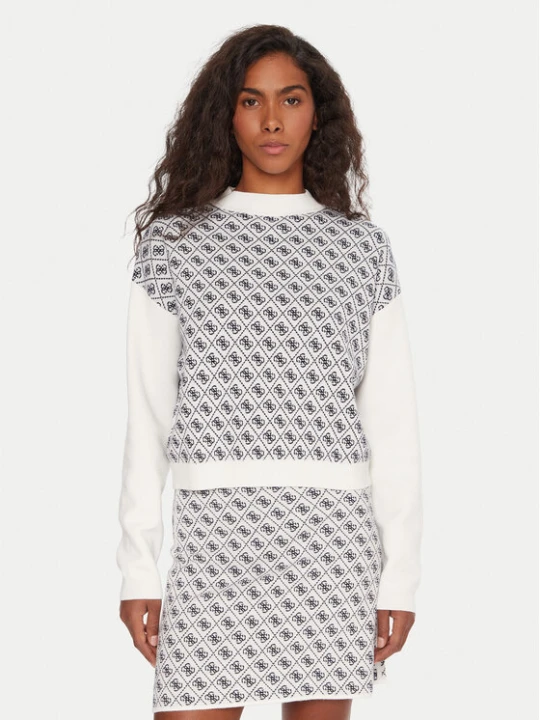 Zdjęcie produktu Guess Golf W5BR23 Z3JD2 Écru Relaxed Fit Kremowy
