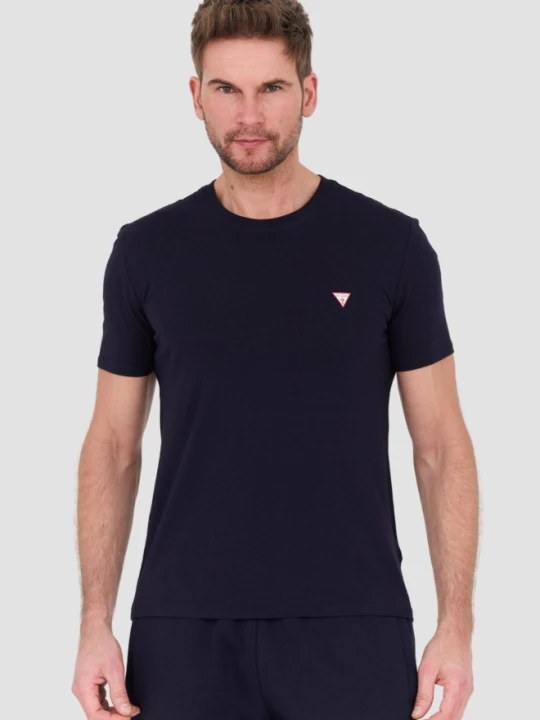 Zdjęcie produktu GUESS Granatowy męski t-shirt Core Tee, Rozmiar M Niebieski