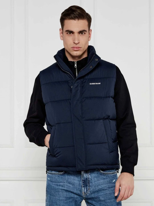Zdjęcie produktu Guess Jeans Bezrękawnik | Regular Fit granatowy