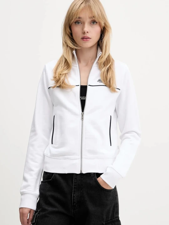 Zdjęcie produktu Guess Jeans bluza bawełniana biały