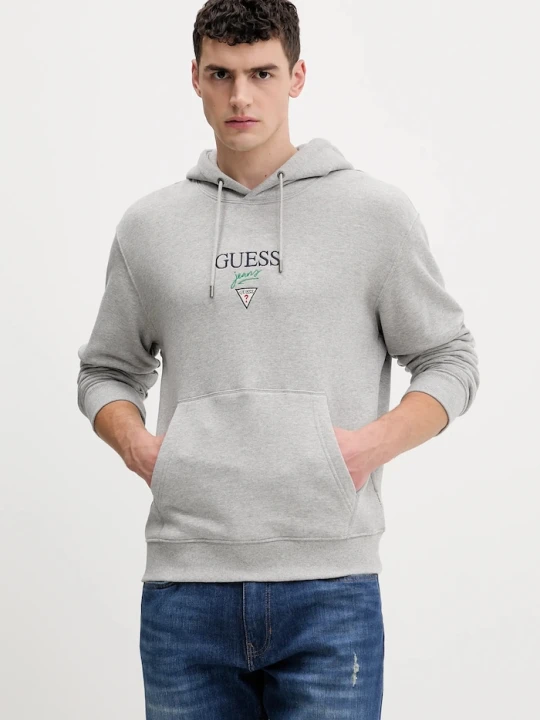 Zdjęcie produktu Guess Jeans bluza bawełniana szary